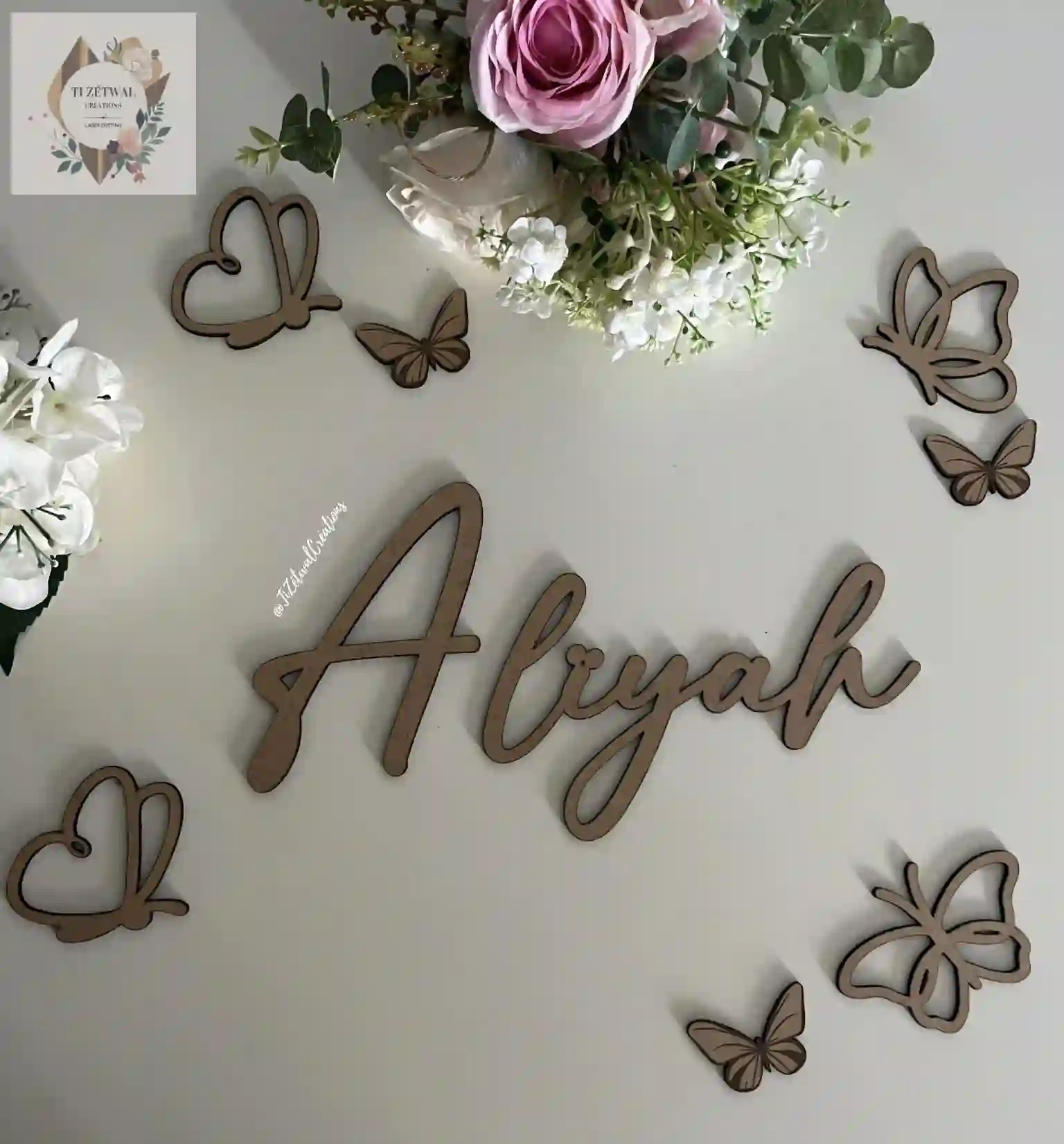 Prénom décoratif mural personnalisé