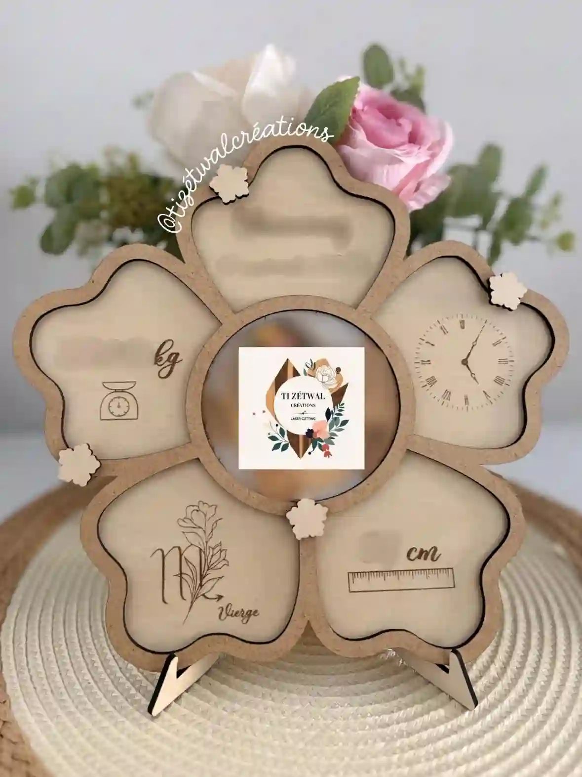 Plaque souvenir de naissance