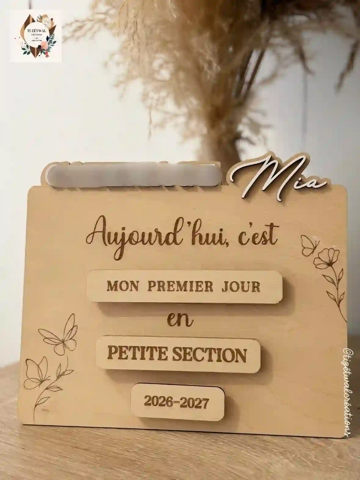Pancarte Personnalisée - Année Scolaire